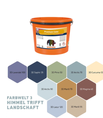 Premium Color - Trendfarbe 2024 - Himmel trifft Landschaft