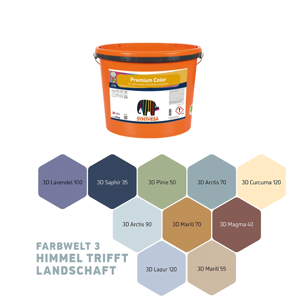 Premium Color - Trendfarbe 2024 - Himmel trifft Landschaft