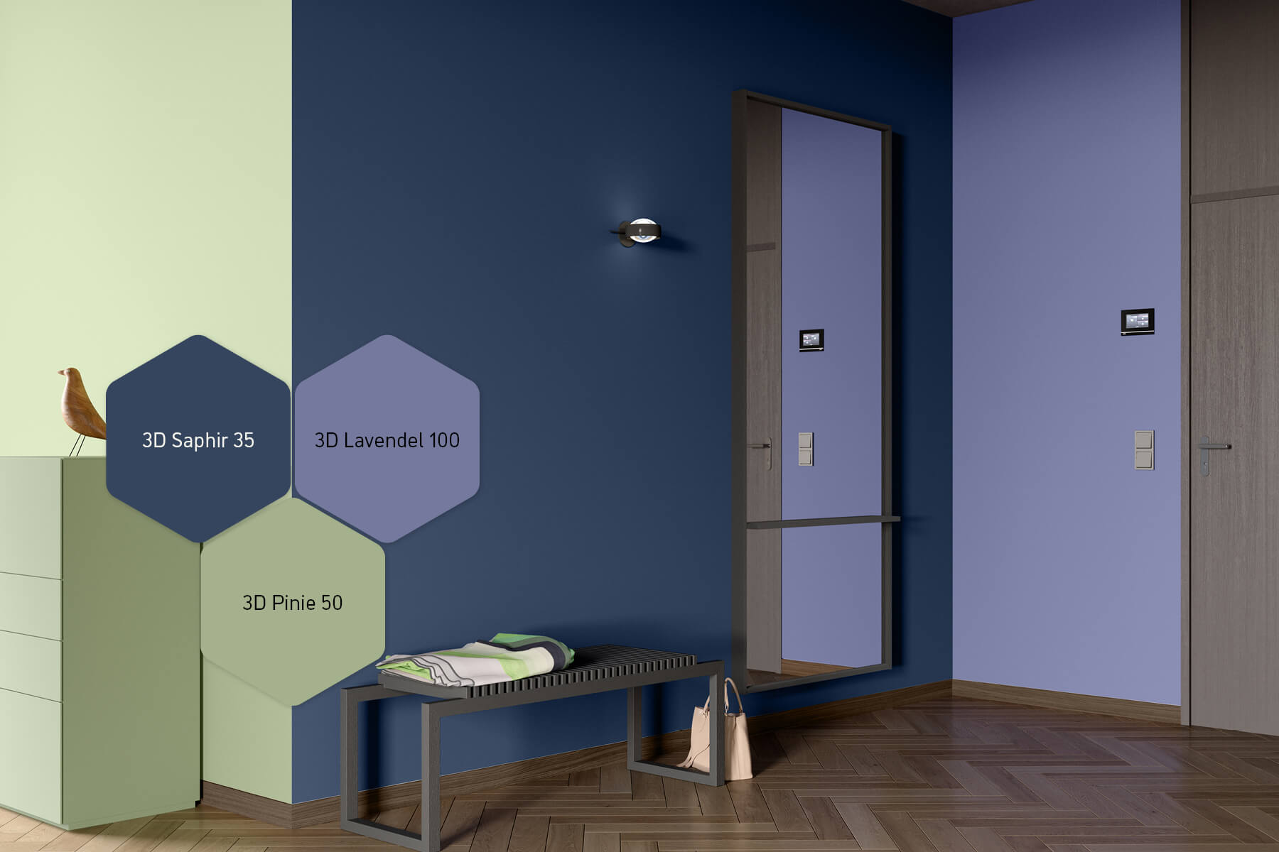 Premium Color - Trendfarbe 2024 - Himmel trifft Landschaft