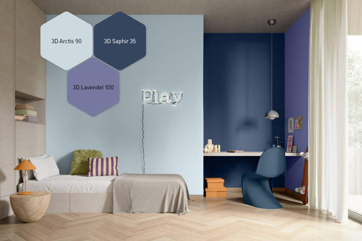 Premium Color - Trendfarbe 2024 - Himmel trifft Landschaft
