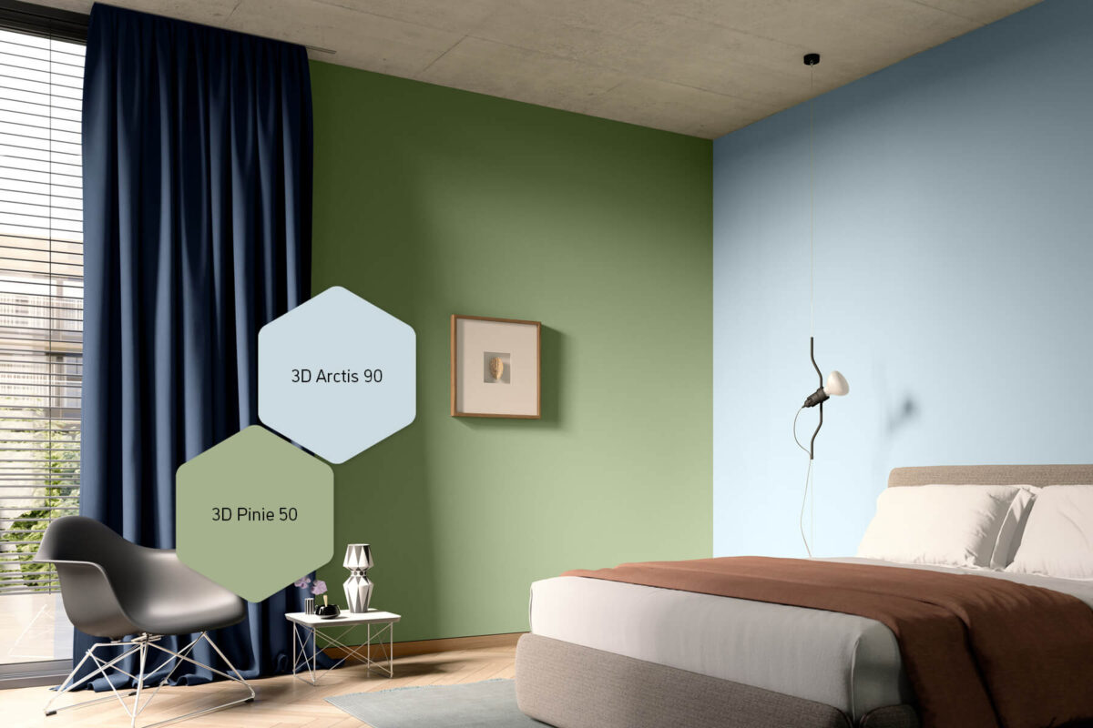 Premium Color - Trendfarbe 2024 - Himmel trifft Landschaft